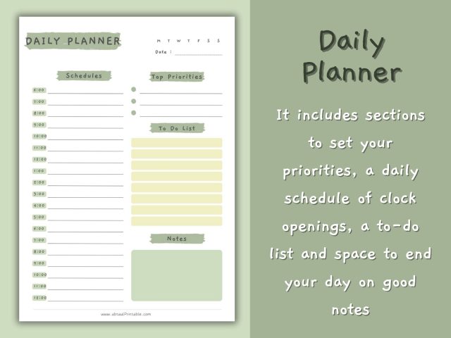 Daily Planner, Weekly Planner, Monthly Planner Printable PACK! - Image 4