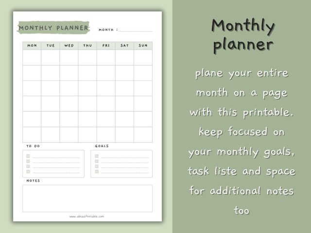 Daily Planner, Weekly Planner, Monthly Planner Printable PACK! - Image 6