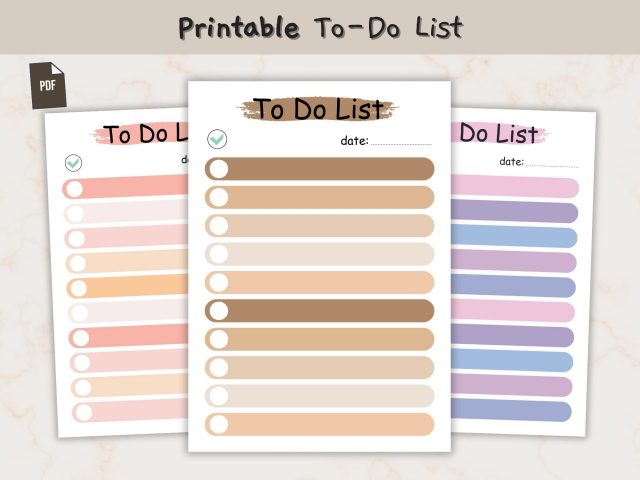 Printable To Do List, Enhancing Productivity