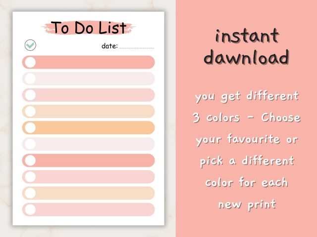 Printable To Do List, Enhancing Productivity - Image 2