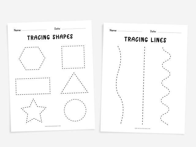 Preschool Line Tracing Worksheets, Kindergarten Curriculum Learning - Image 3