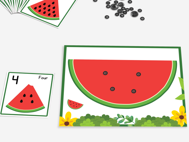 Watermelon Seed Counting Activity, Learn To count 1 To 20 - Image 3