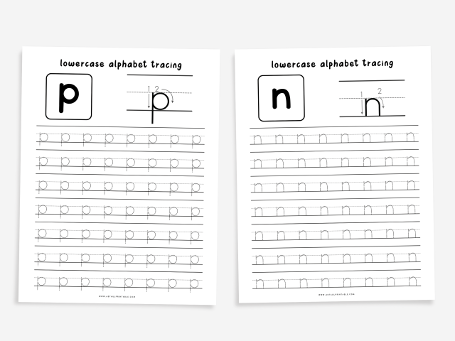 26 Printable Lowercase Alphabet Tracing Worksheets - Image 3