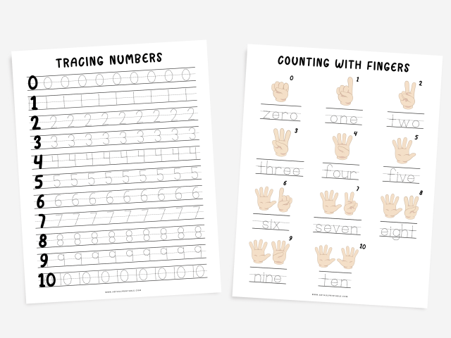 Preschool Number Worksheets - Math - Kindergarten - Image 2