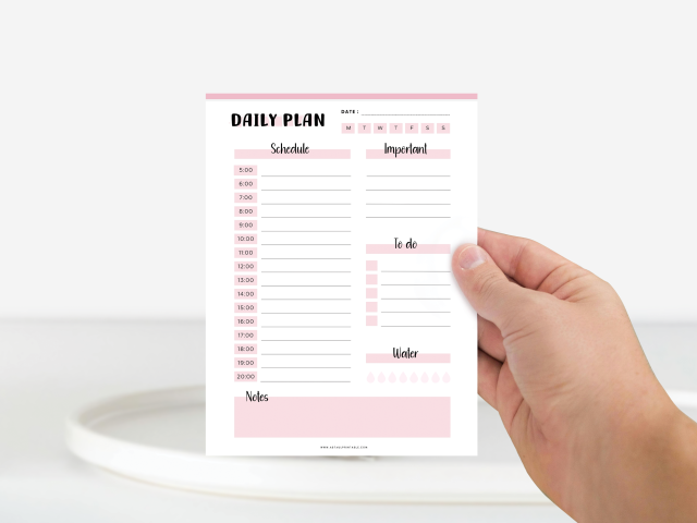 Printable Daily Planner, Instant Digital Download - Image 5