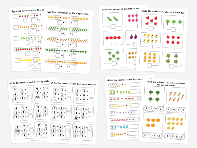 Preschool Number Worksheets - Math - Kindergarten - Image 4