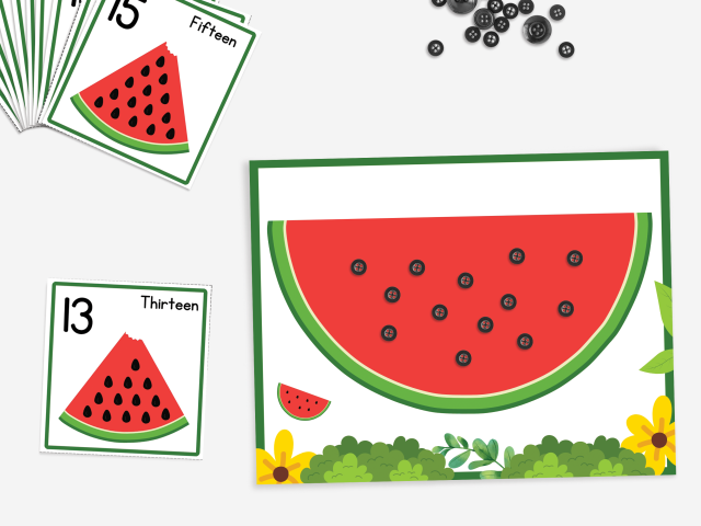 Watermelon Seed Counting Activity, Learn To count 1 To 20 - Image 4