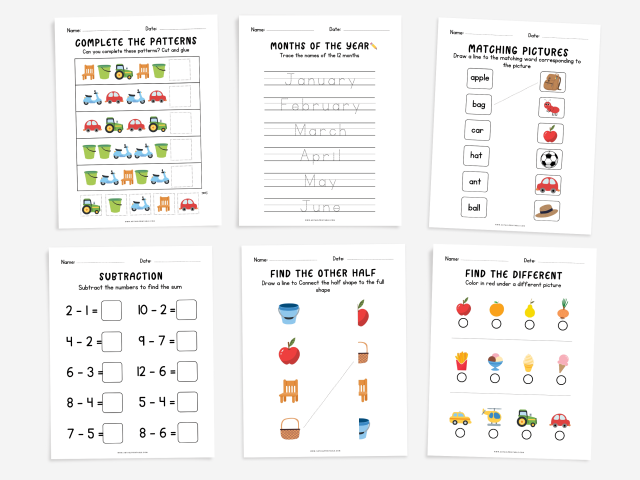 Printable preschool worksheets, Alphabet, Numbers, and More! - Image 3