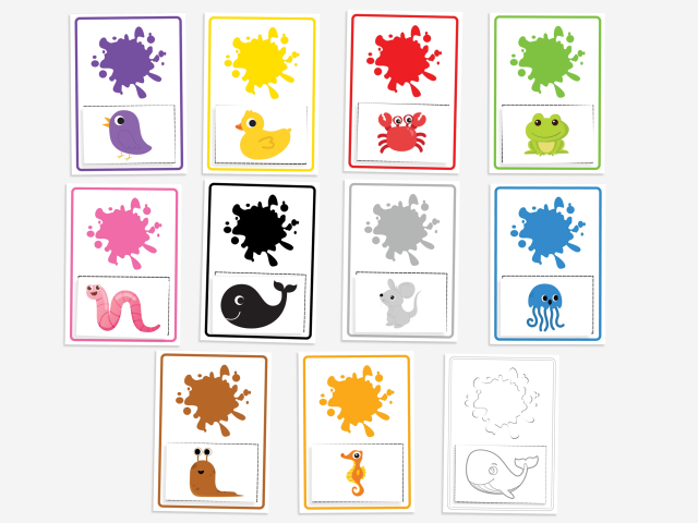 Color Activity with Animals, Color Matching Worksheet for Toddlers - Image 4