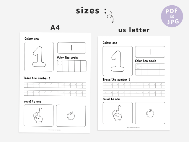 Preschool Number Worksheets - Math - Kindergarten - Image 5