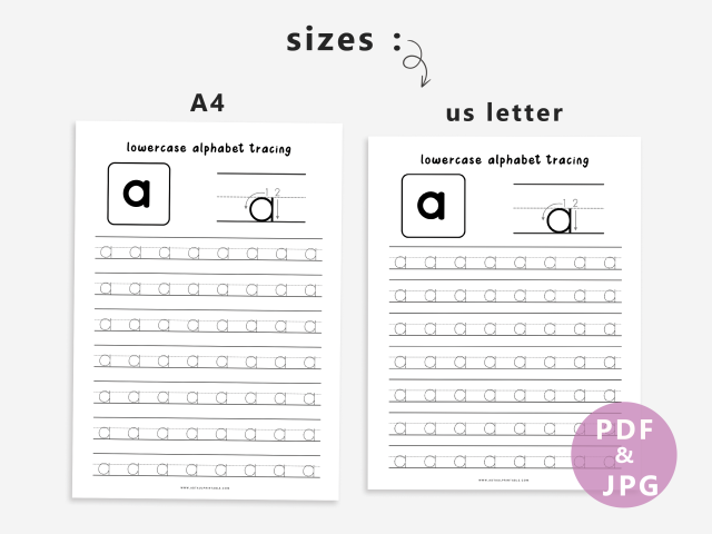 26 Printable Lowercase Alphabet Tracing Worksheets - Image 5