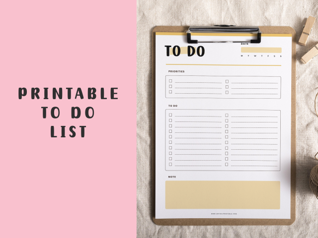 Printable To Do List | Daily, weekly to-do planner, organizer list - Image 4