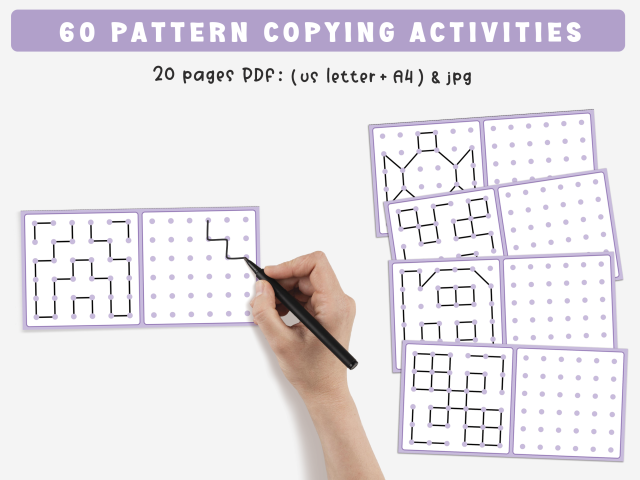 Copy the Pattern, Printable Pattern Activity For Toddlers