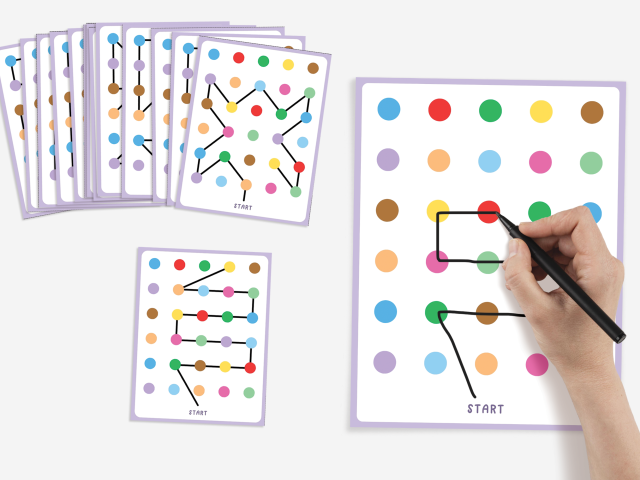 20 Printable Pattern Copying Cards for Kids, Kids Learning Activities - Image 2