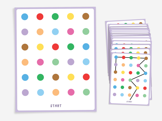 20 Printable Pattern Copying Cards for Kids, Kids Learning Activities - Image 3