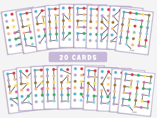 20 Printable Pattern Copying Cards for Kids, Kids Learning Activities - Image 4