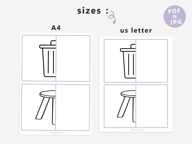 30 Drawing Matching Worksheets, Fine Motor Practice - Image 5