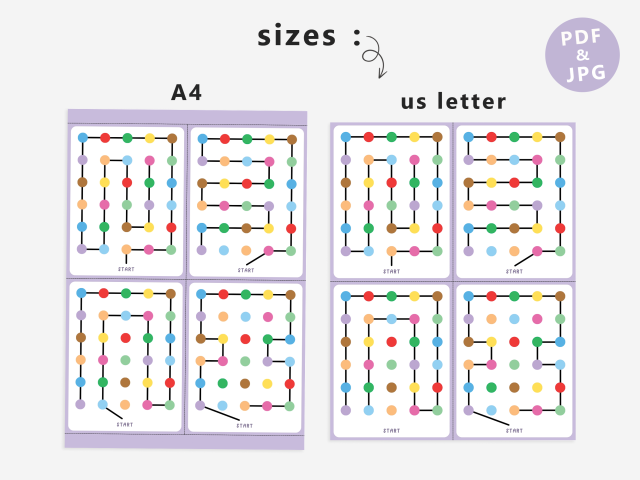 20 Printable Pattern Copying Cards for Kids, Kids Learning Activities - Image 5