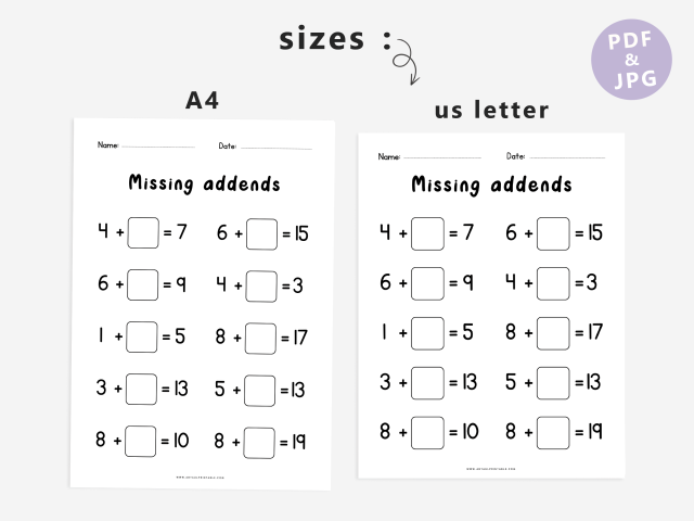 40 Printable Math Worksheets, Addition And Subtraction - Image 5