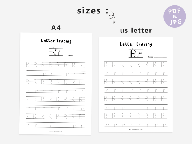 27 Alphabet Tracing Worksheets, Uppercase & Lowercase Letters - Image 5