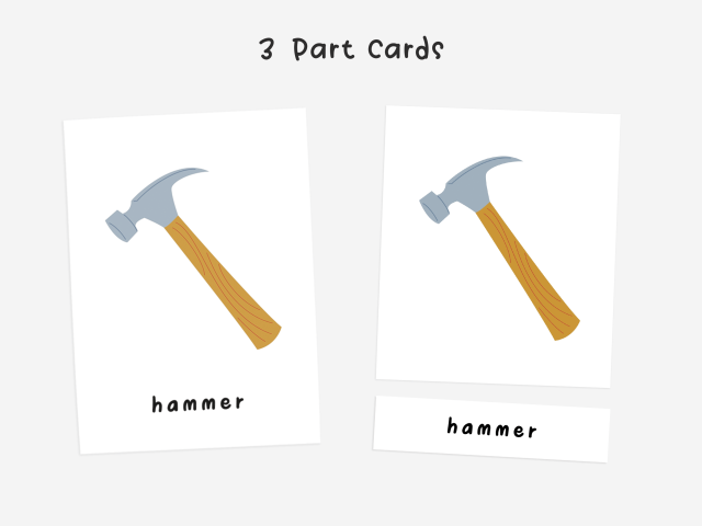 Tools Printable Flashcards, Fun & Interactive Tool Flashcards - Image 2