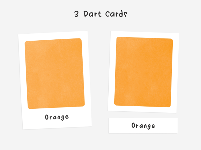 12-Color cards, Montessori Flashcards, Early Preschool Learning - Image 3