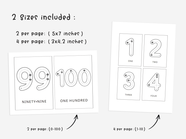 Printable Number Tracing Cards 0-100 | Fun Learning for Kids - Image 2