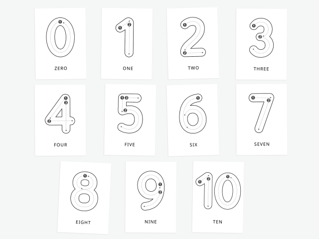 Printable Number Tracing Cards 0-10 | Fun Learning for Kids - Image 3