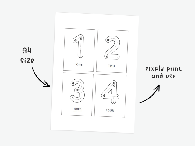 Printable Number Tracing Cards 0-100 | Fun Learning for Kids - Image 3