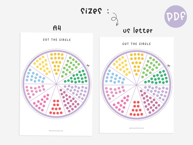 Number 11-20 Matching Game, Educational Printable, Math Wheel - Image 3