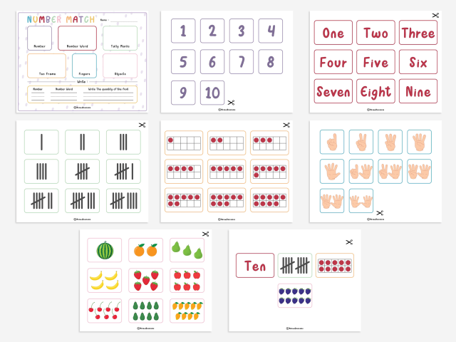 Montessori Counting and Number Matching Activity for Toddlers (1 to 10) - Image 5